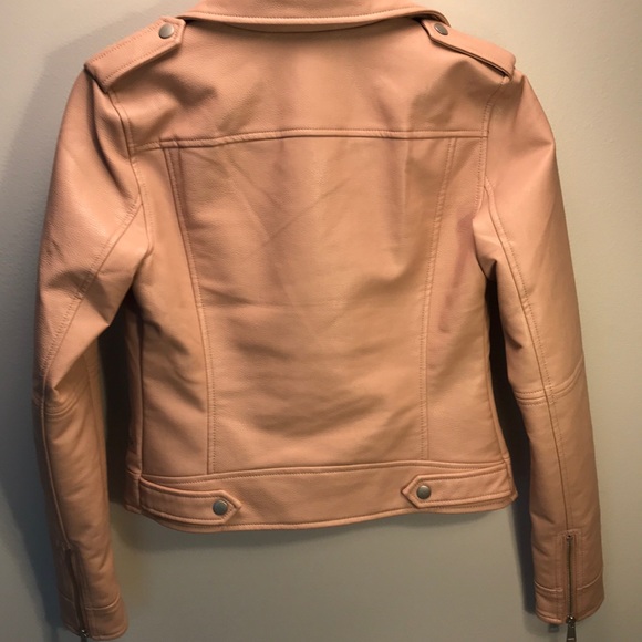 LOFT PINK LEATHER BLAZER - Picture 4 of 6
